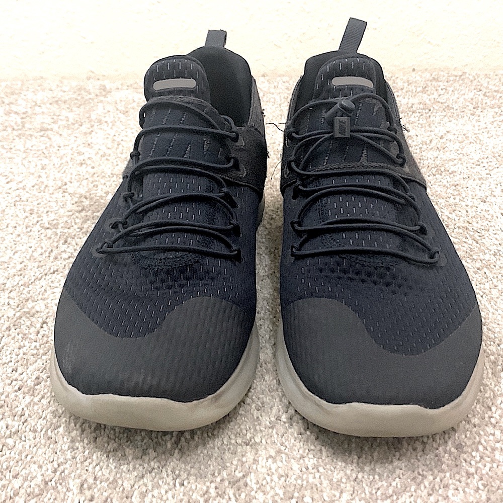 Nike Women’s Black Knit Sneakers with Light Gray Soles